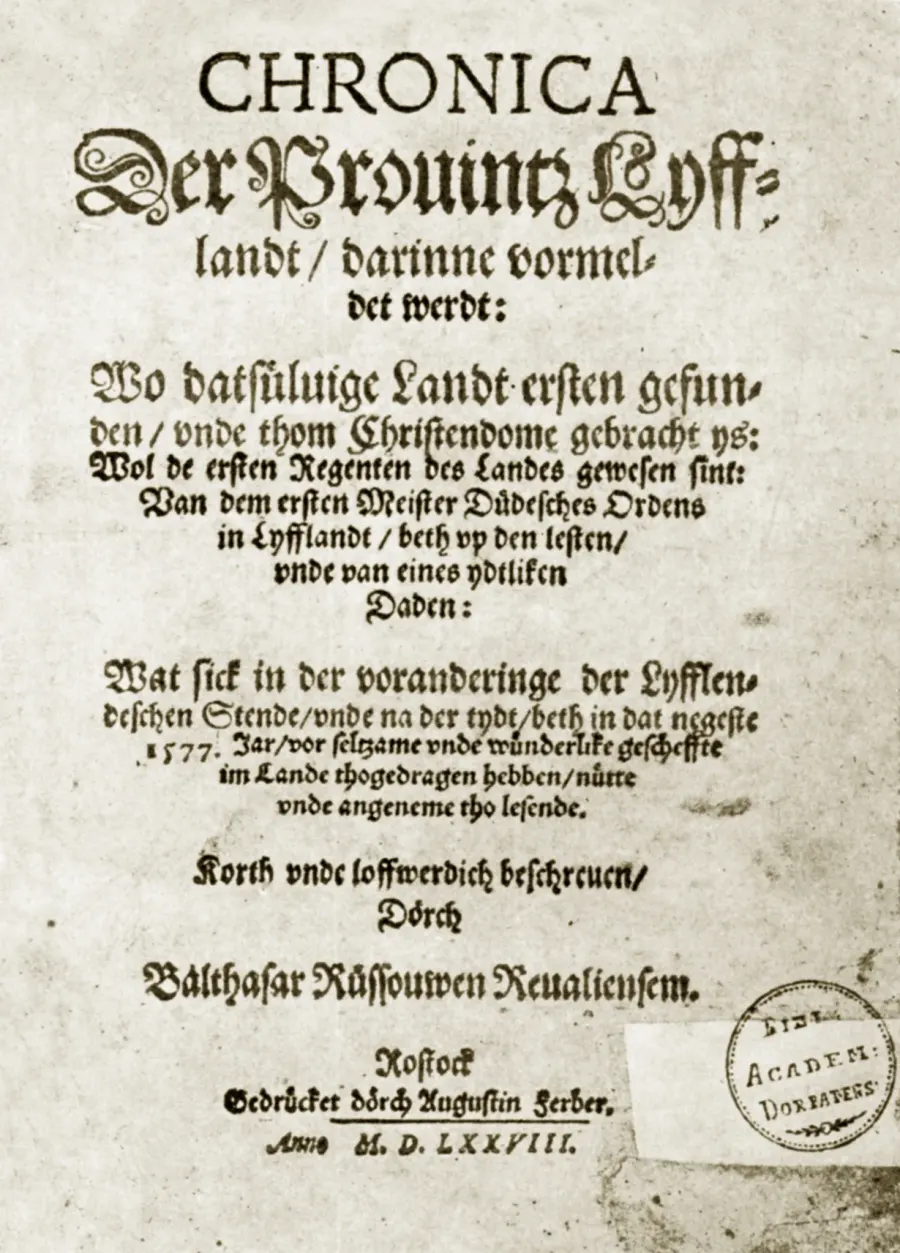 The Balthasar Russow card