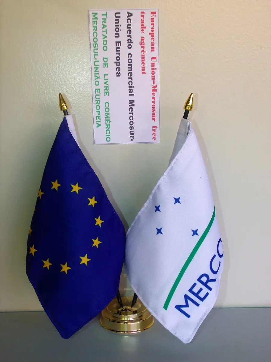 La carte Accord de libre-échange entre le Mercosur et l'Union européenne