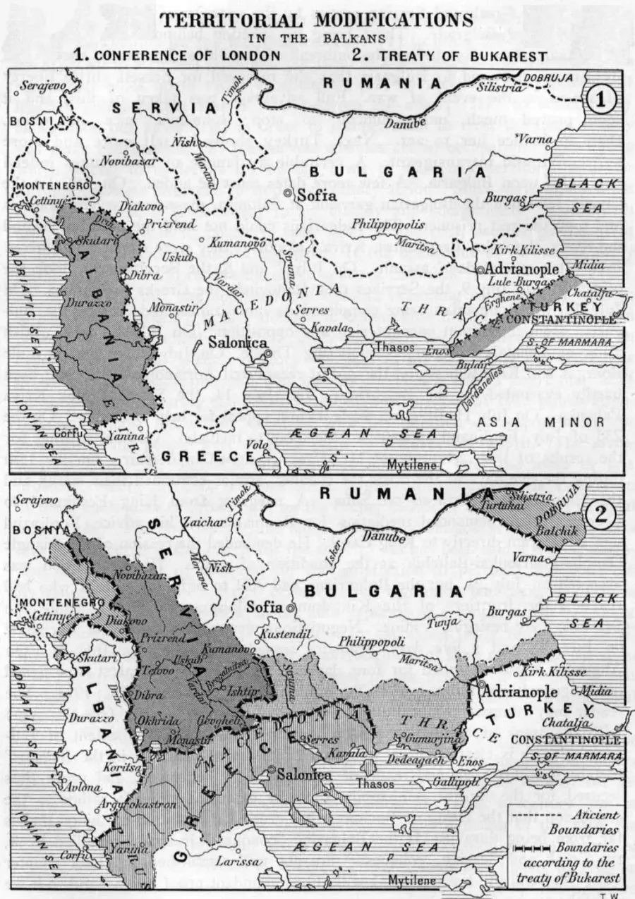 The Treaty of Bucharest card