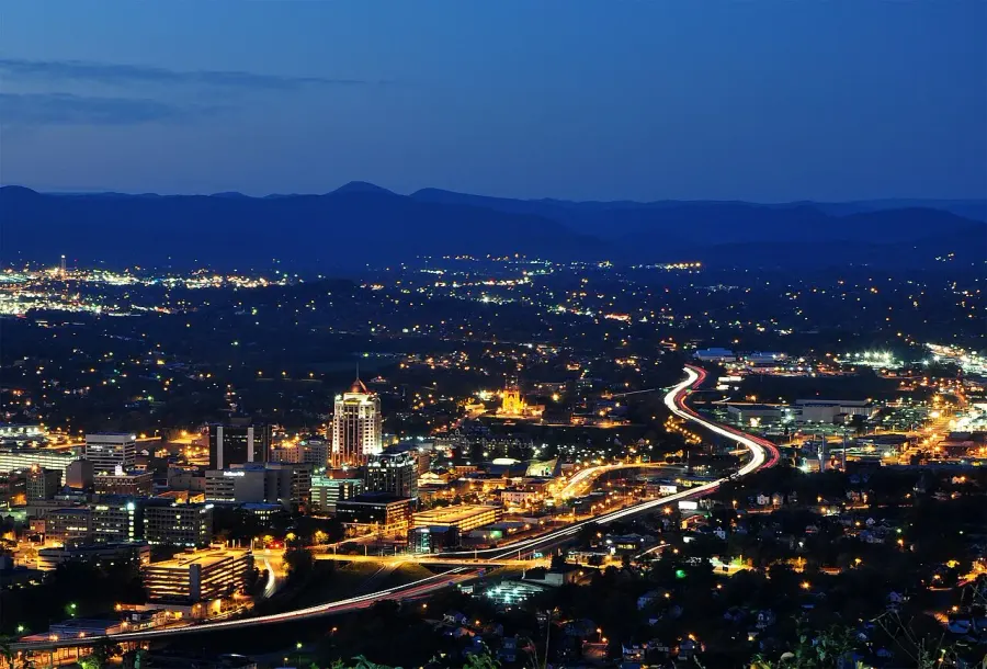 La carte Roanoke