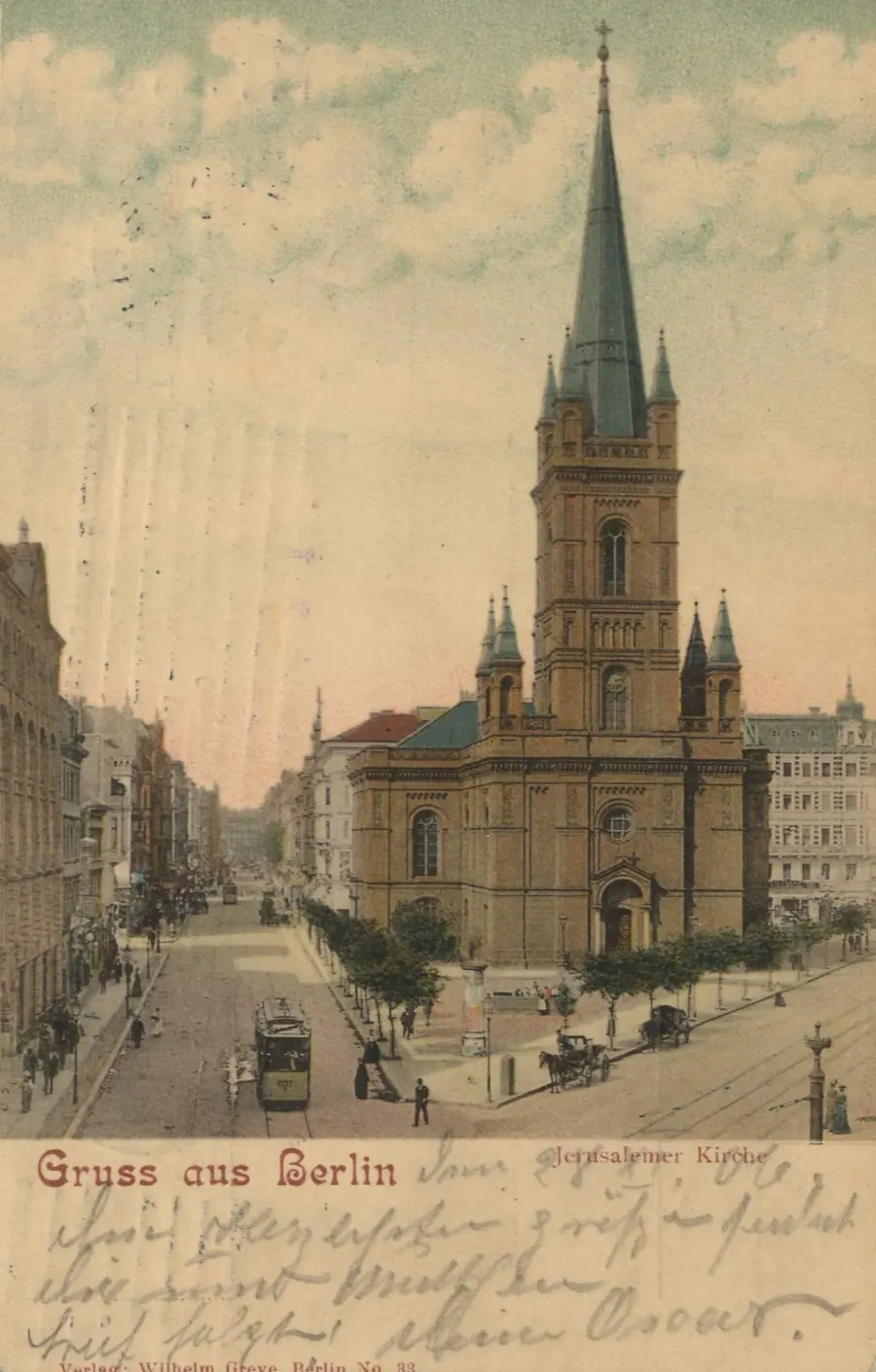 La carte Église de Jérusalem de Berlin