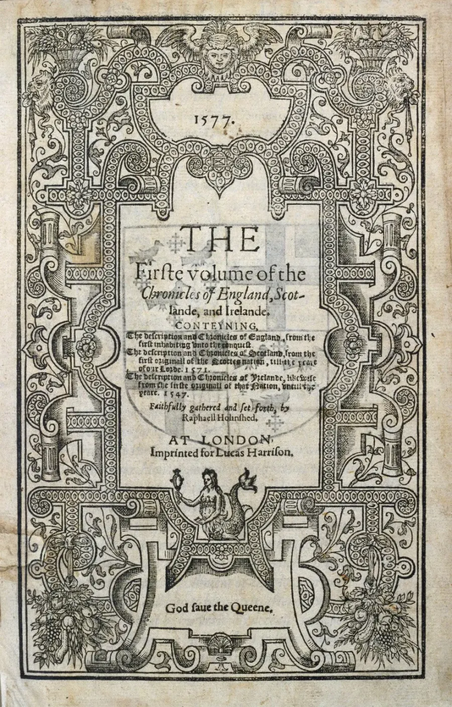 La carte Raphael Holinshed