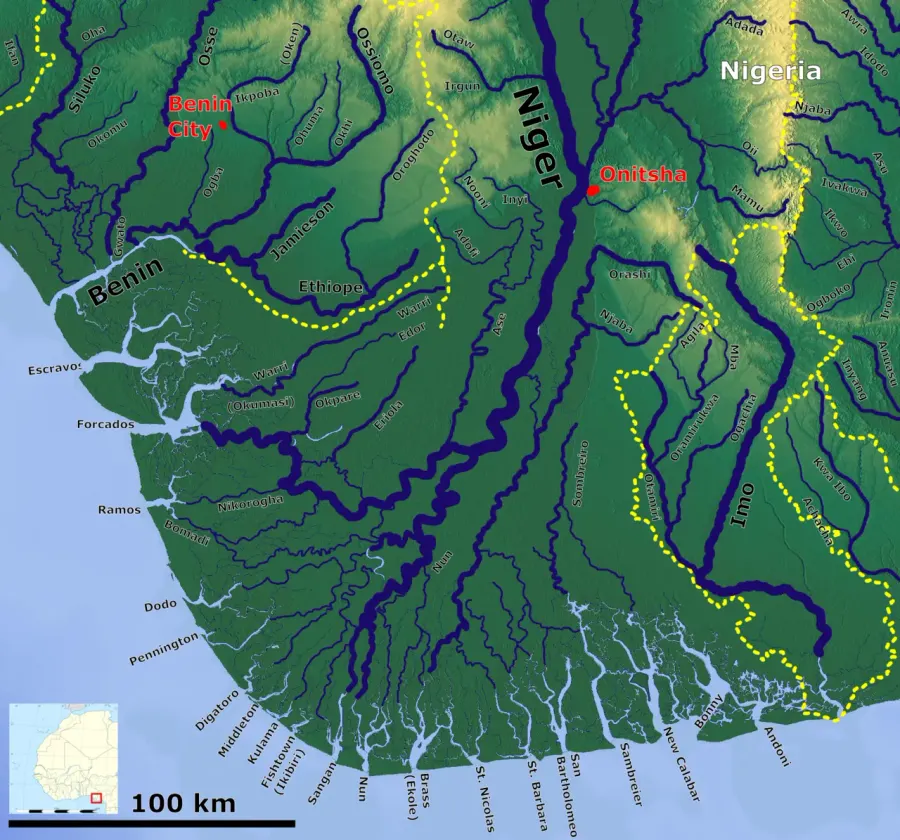 La carte Forcados