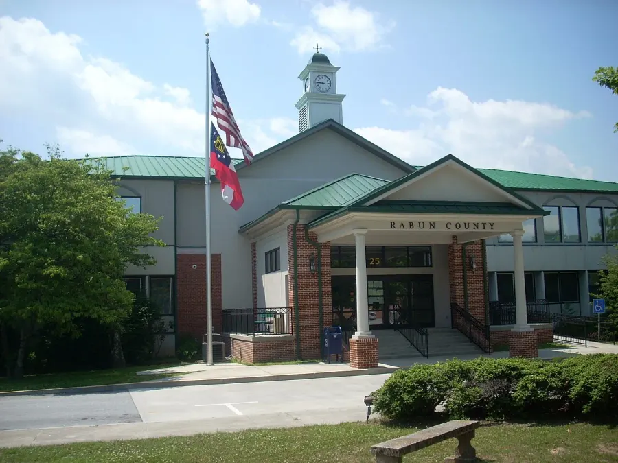 The Rabun County, Georgia card