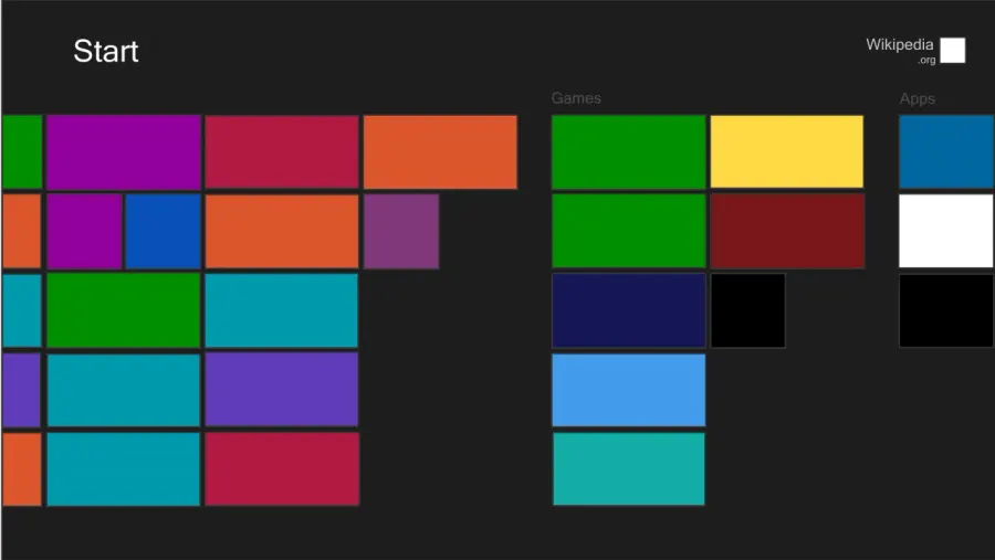 La carte Windows 8