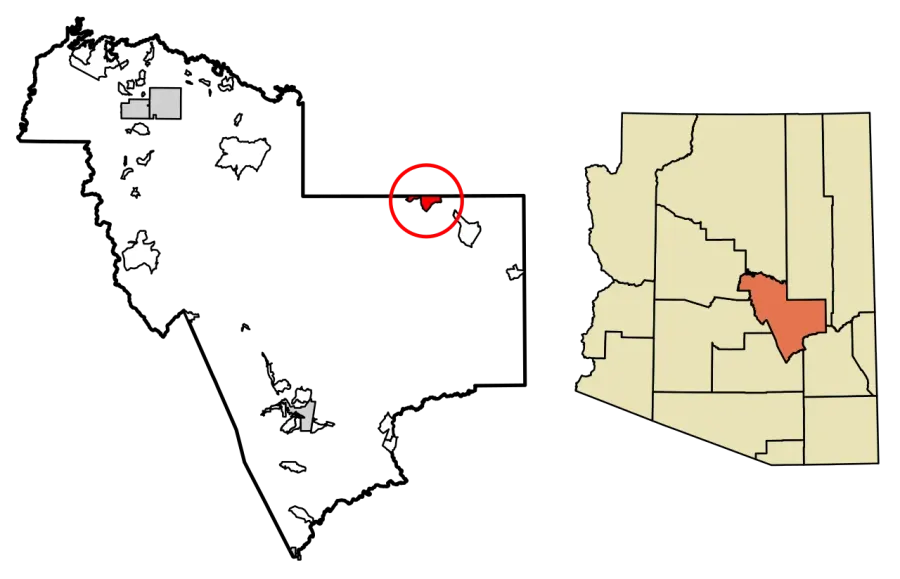 La carte Carrizo