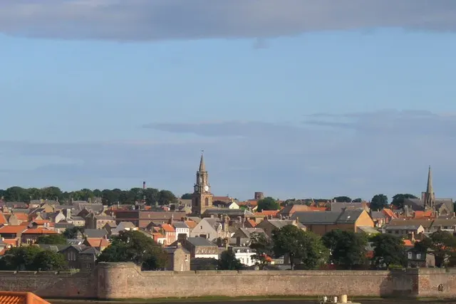 La carte Berwick-upon-Tweed