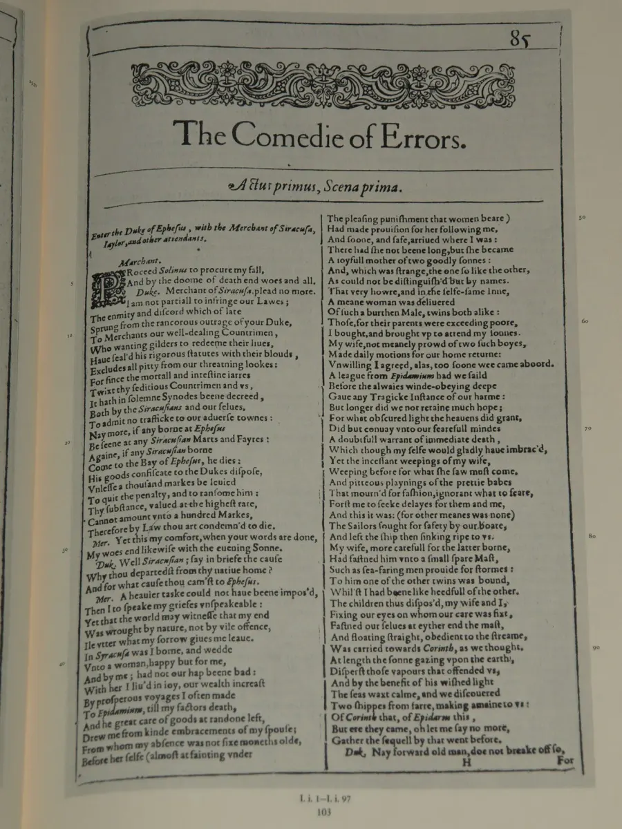 The The Comedy of Errors card