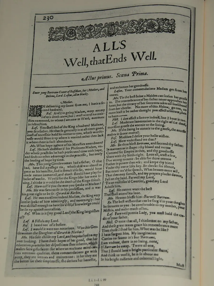 The All's Well That Ends Well card