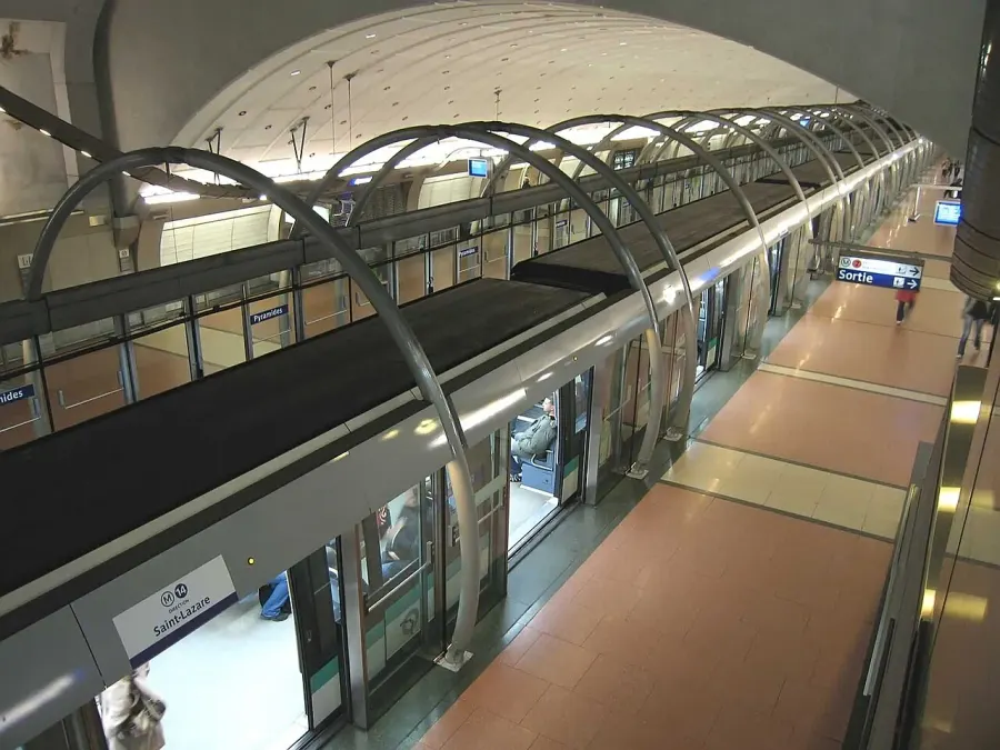 La carte Ligne 14 du métro de Paris
