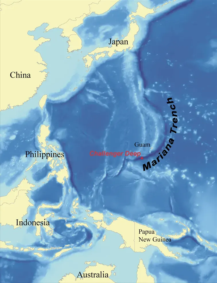 The Mariana Trench card