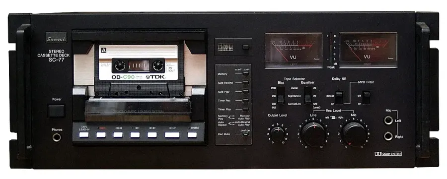 The Cassette deck card