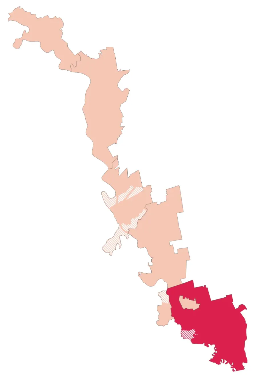 La carte Raion de Slobozia