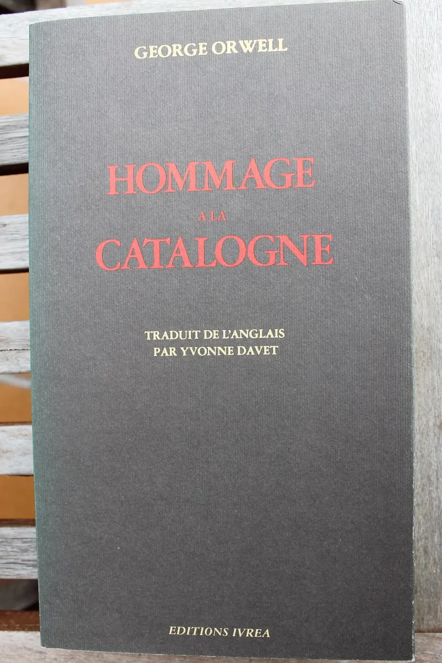 La carte Hommage à la Catalogne