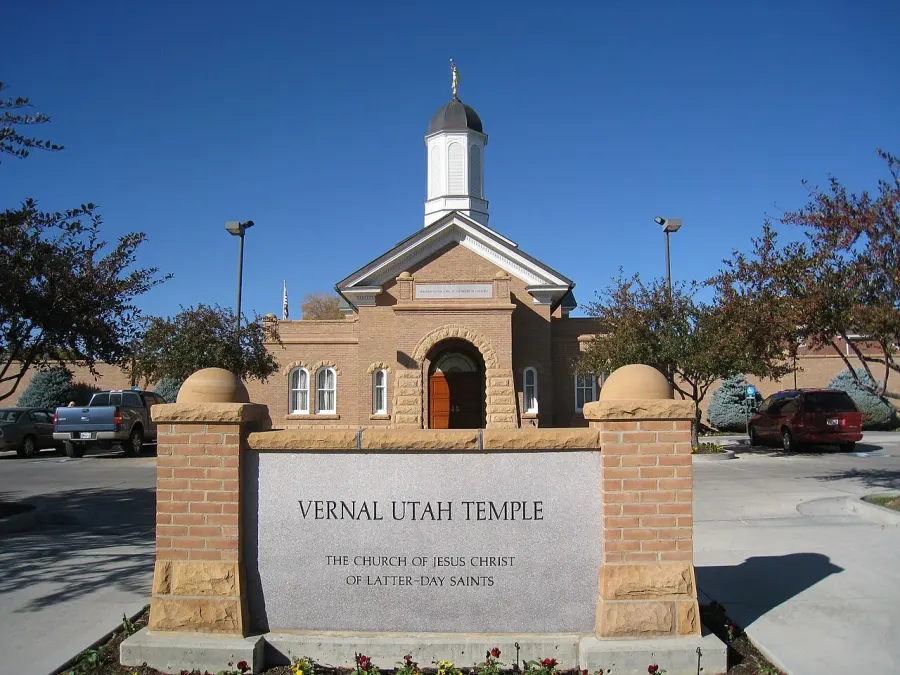 La carte Temple mormon de Vernal