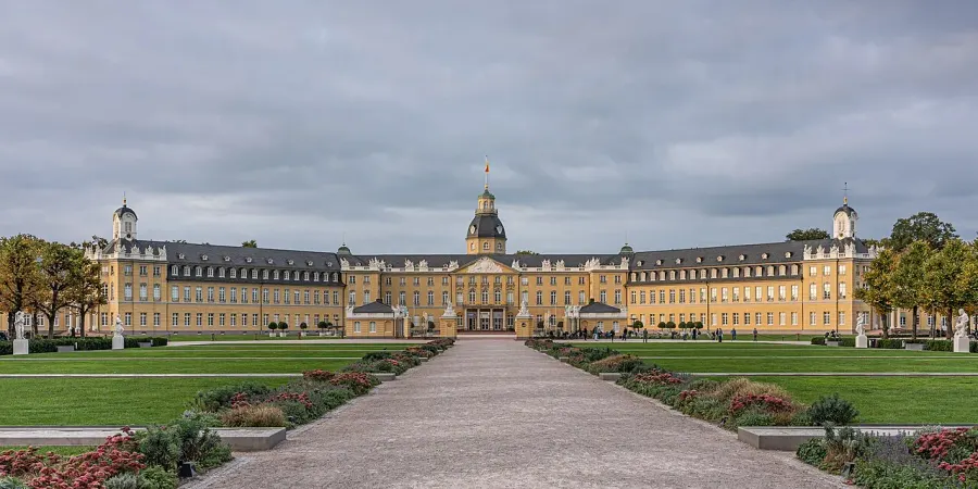 La carte Château de Karlsruhe