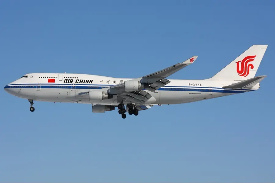 La carte Air China