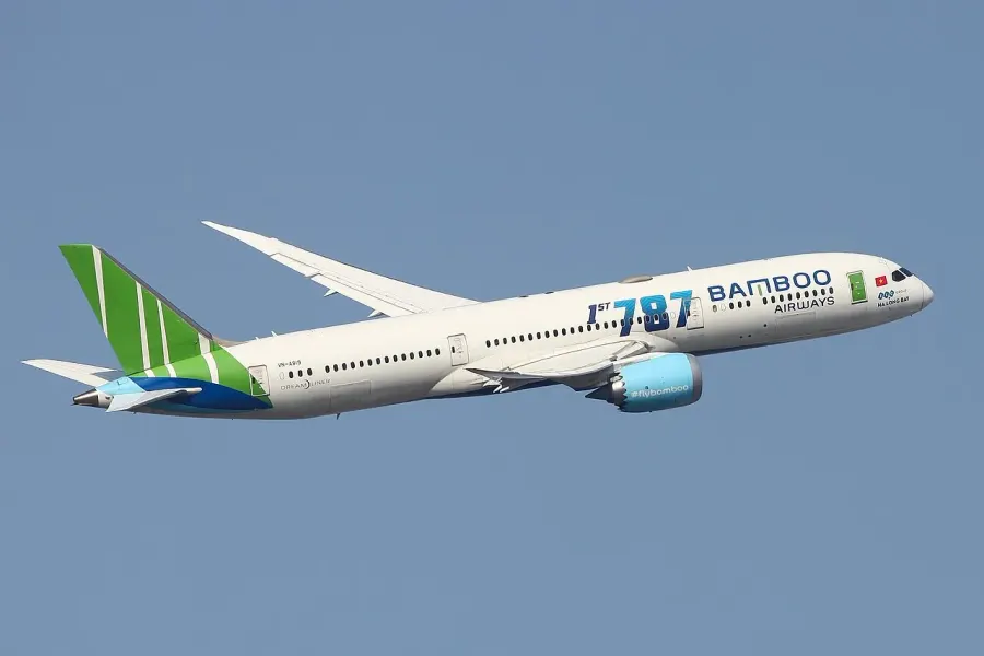 La carte Bamboo Airways