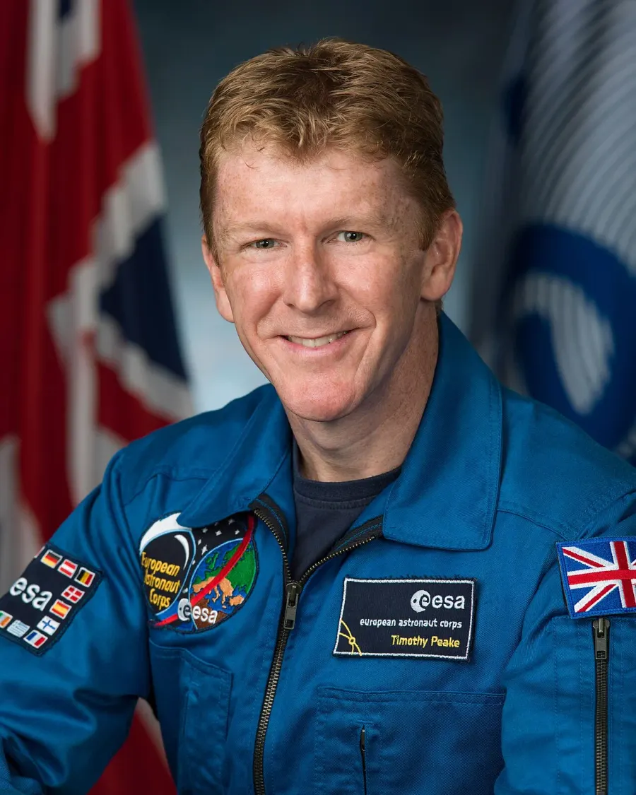 La carte Timothy Peake