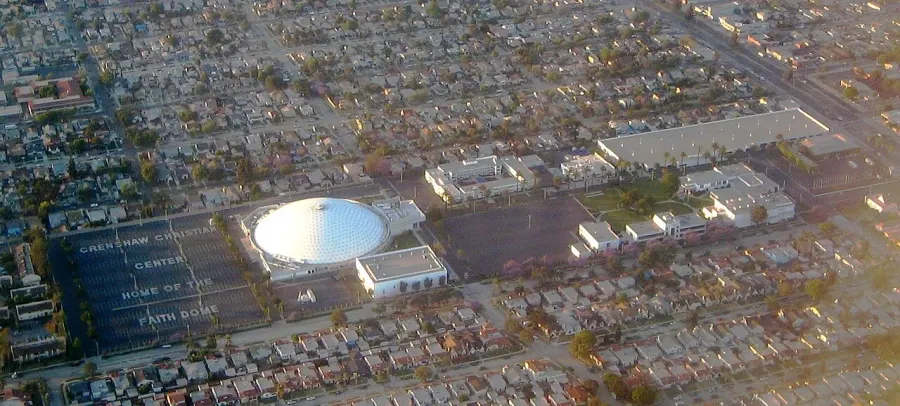 La carte Centre chrétien de Crenshaw