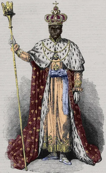 La carte Couronne de Faustin Ier