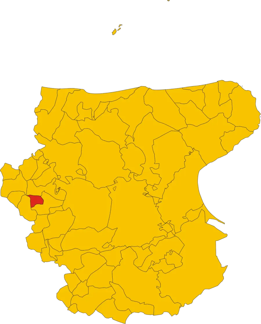 La carte Motta Montecorvino
