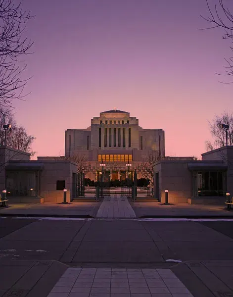 La carte Temple mormon de Cardston