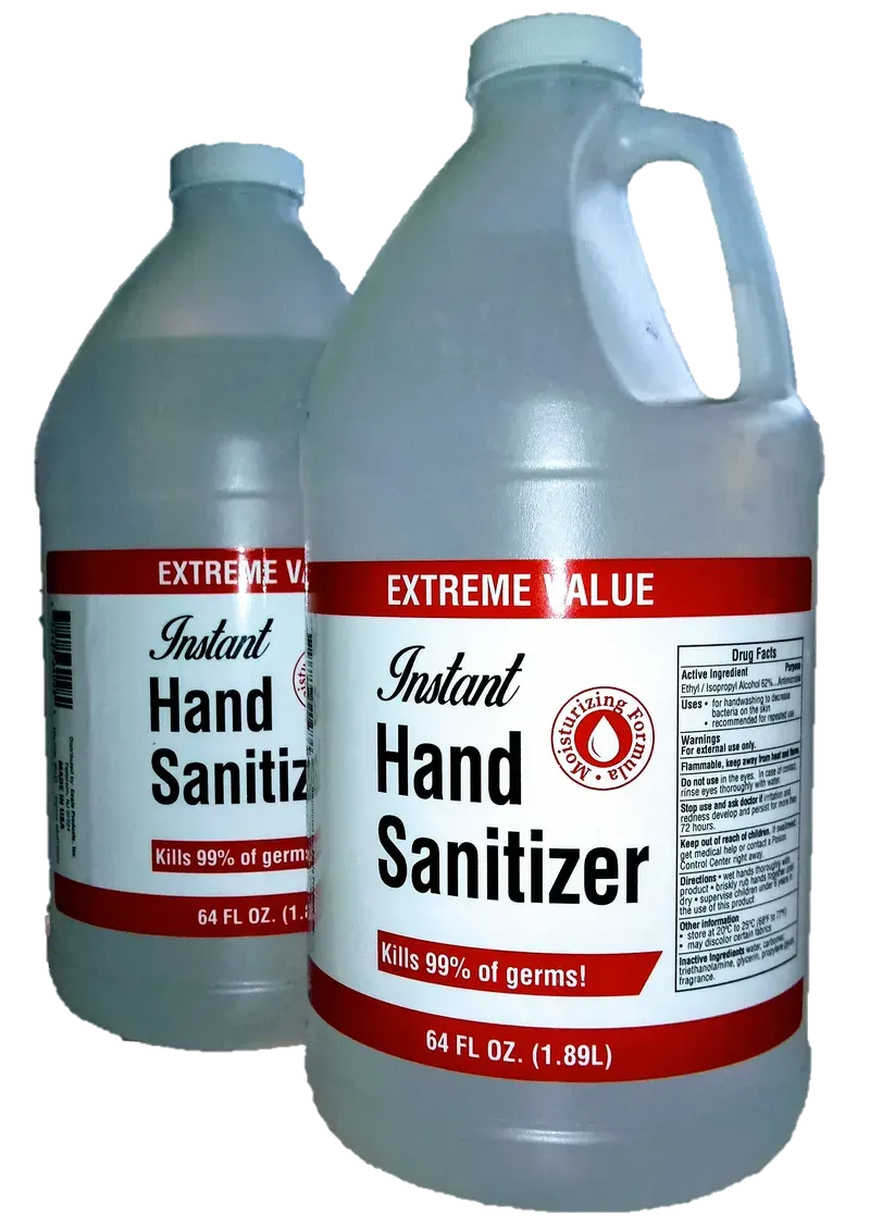 The Hand sanitizer card