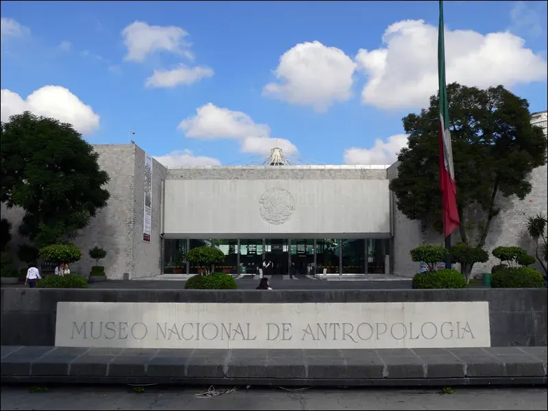 La carte Musée national d'anthropologie de Mexico
