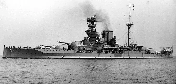 The HMS Valiant card