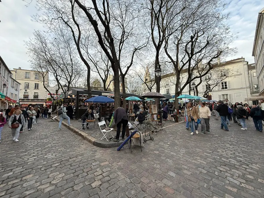 La carte Place du Tertre