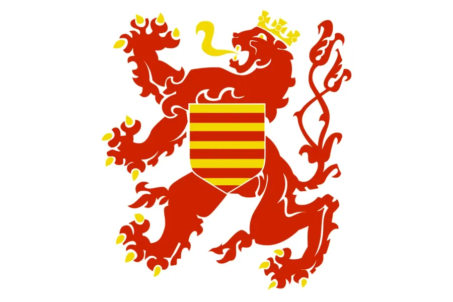 La carte Drapeau de la province belge de Limbourg