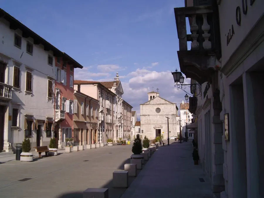 La carte Gradisca d'Isonzo
