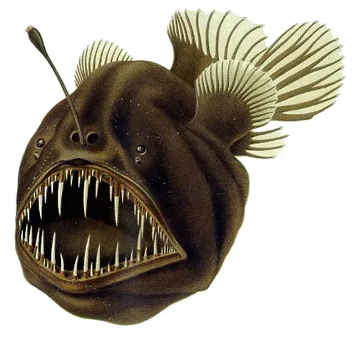 La carte Melanocetus johnsonii