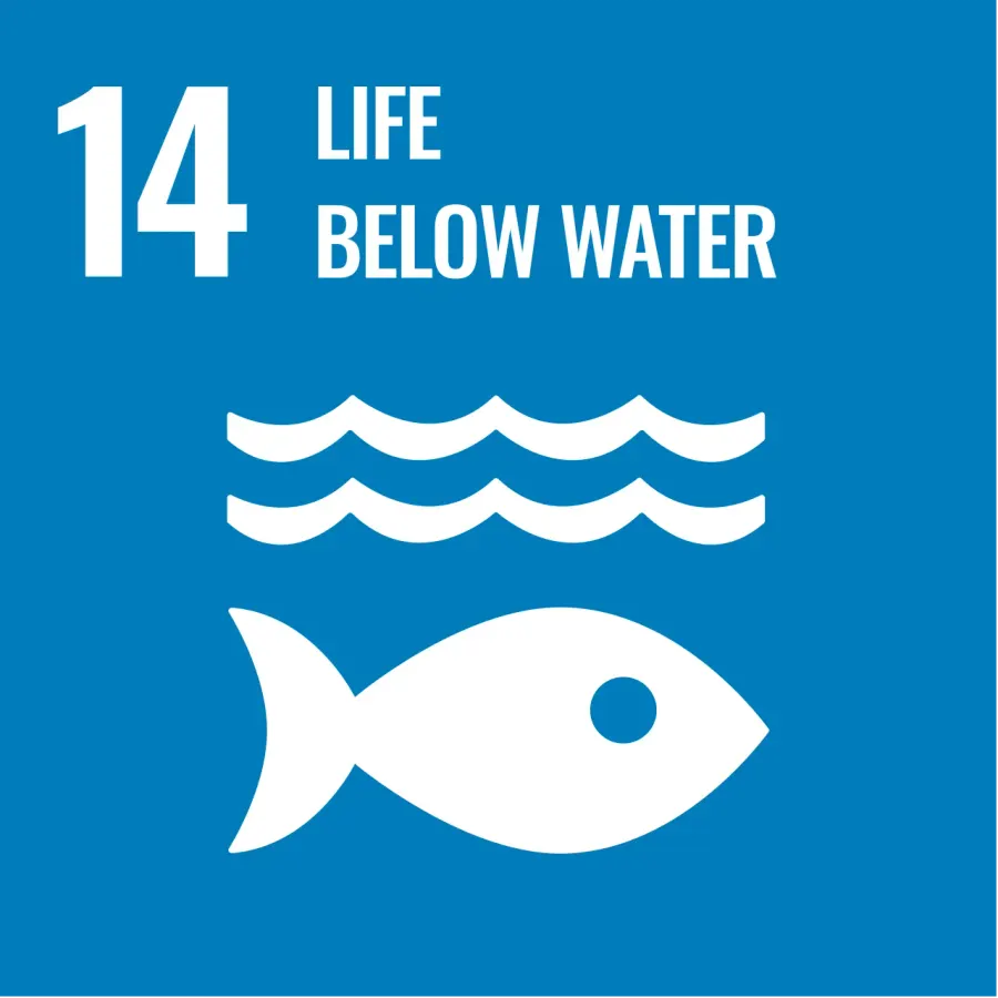 La carte Objectif de développement durable no 14 des Nations unies