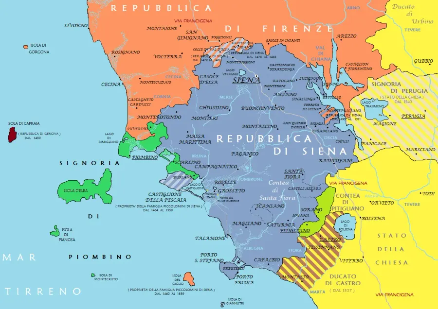 The Principality of Piombino card