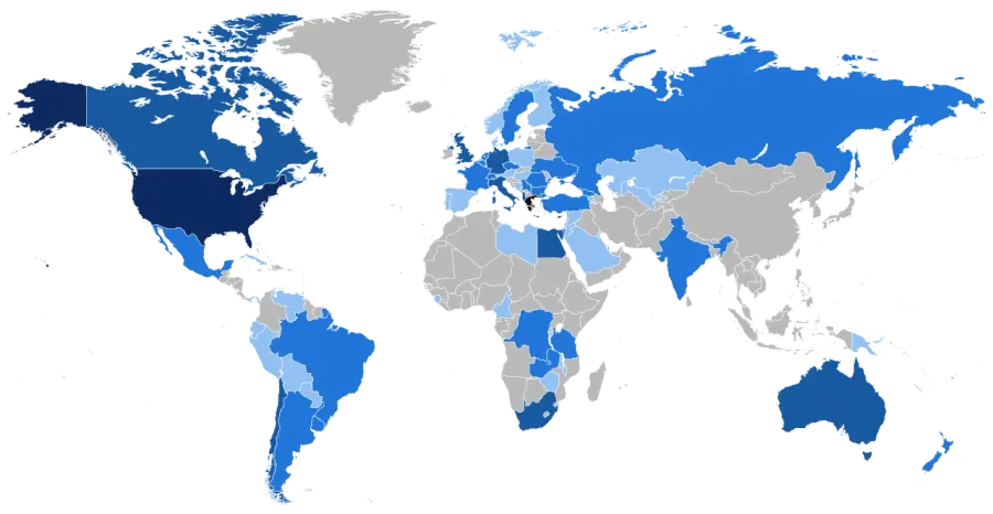 La carte Grecs