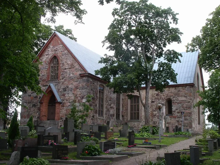 La carte Église de Kirkkonummi