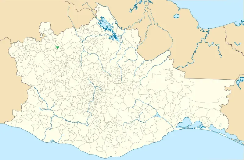 La carte Santa Magdalena Jicotlán