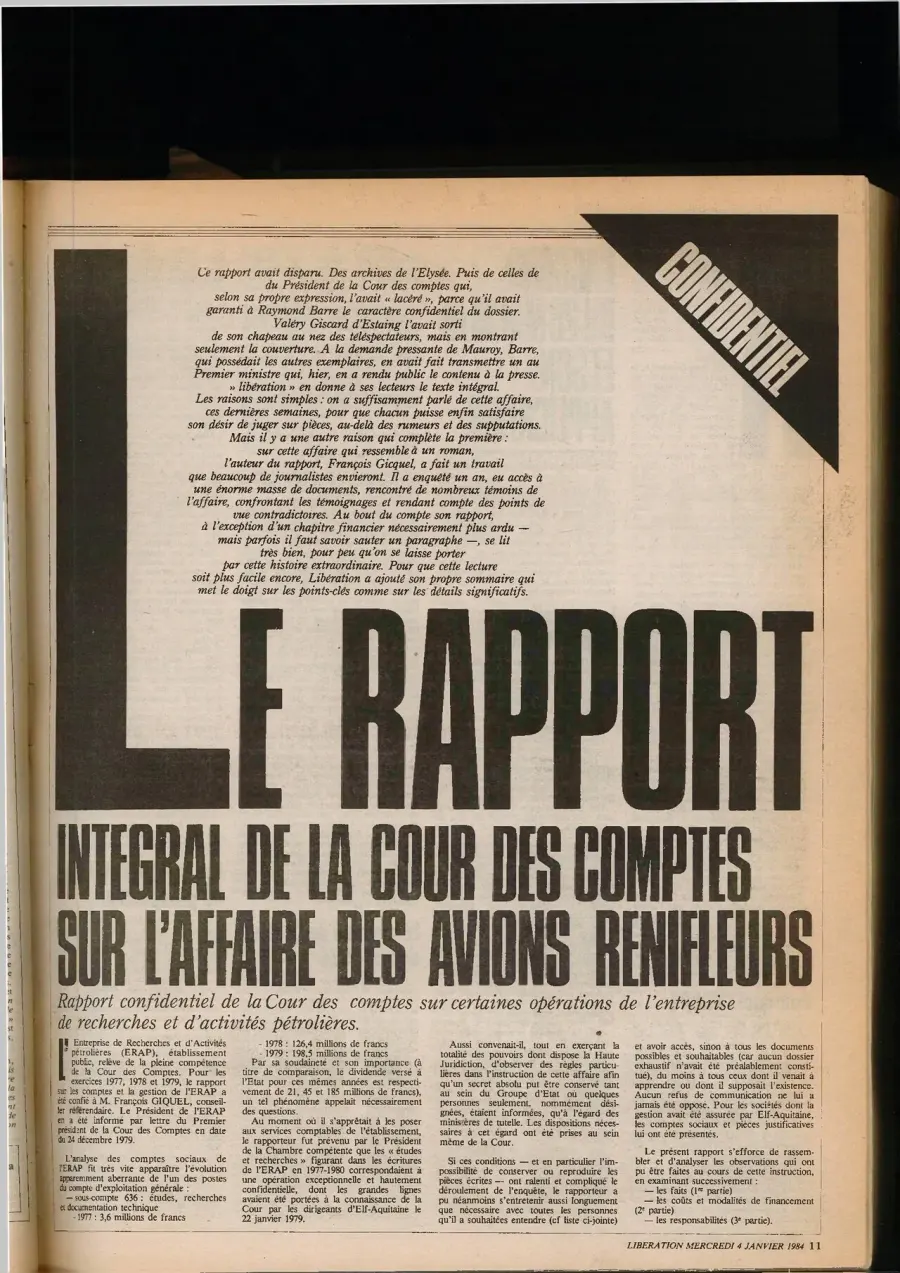 La carte Affaire des Avions renifleurs