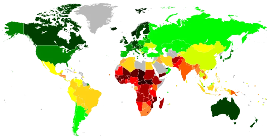 La carte Inégalité sociale