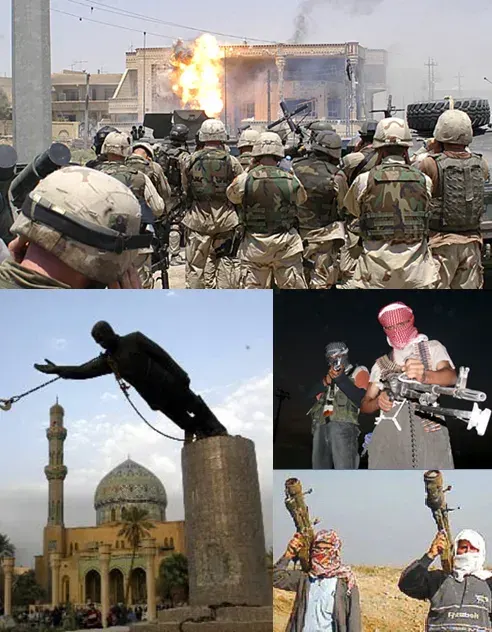 La carte Guerre d'Irak