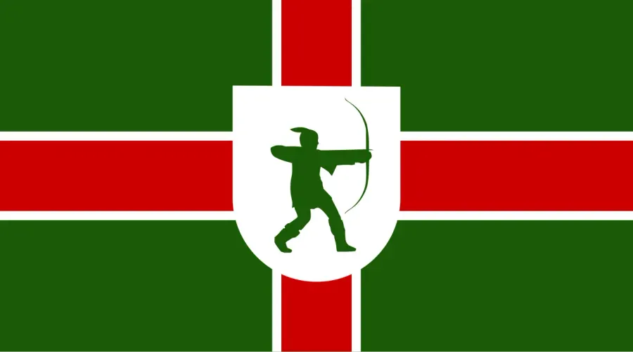 The Flag of Nottinghamshire card