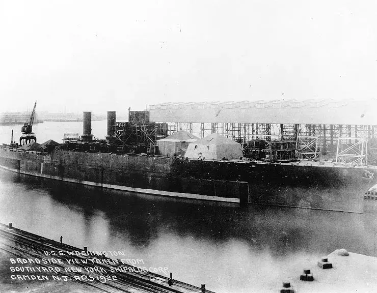 The USS Washington card
