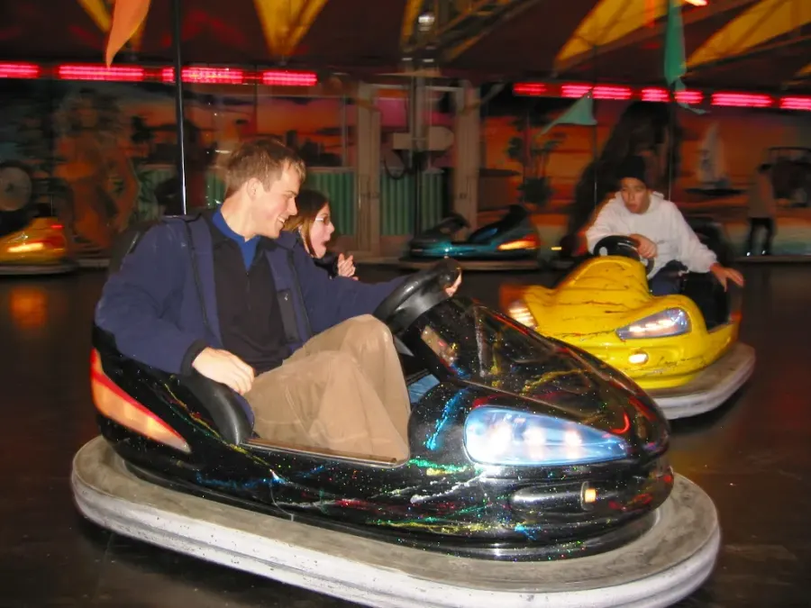 The Bumper cars card