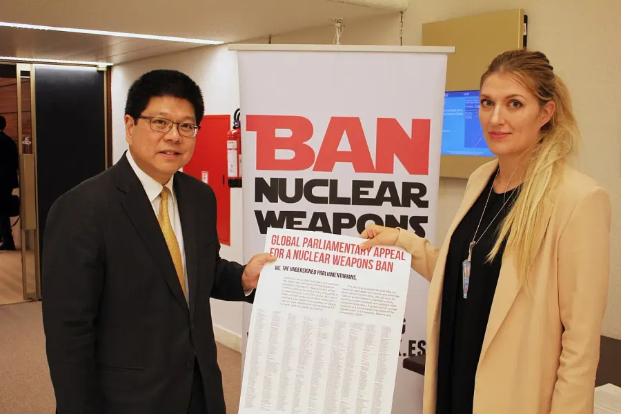 La carte Campagne internationale pour l'abolition des armes nucléaires