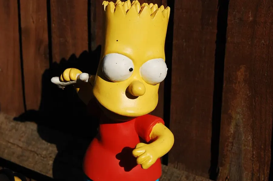 La carte Bart Simpson