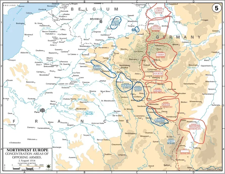 La carte Bataille de Lorraine