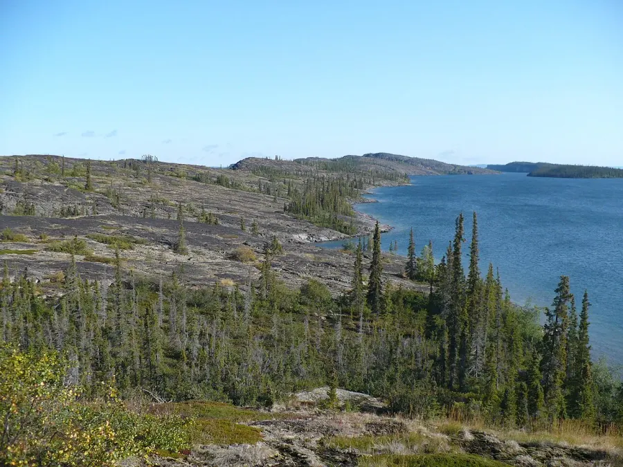 La carte Grand lac des Esclaves