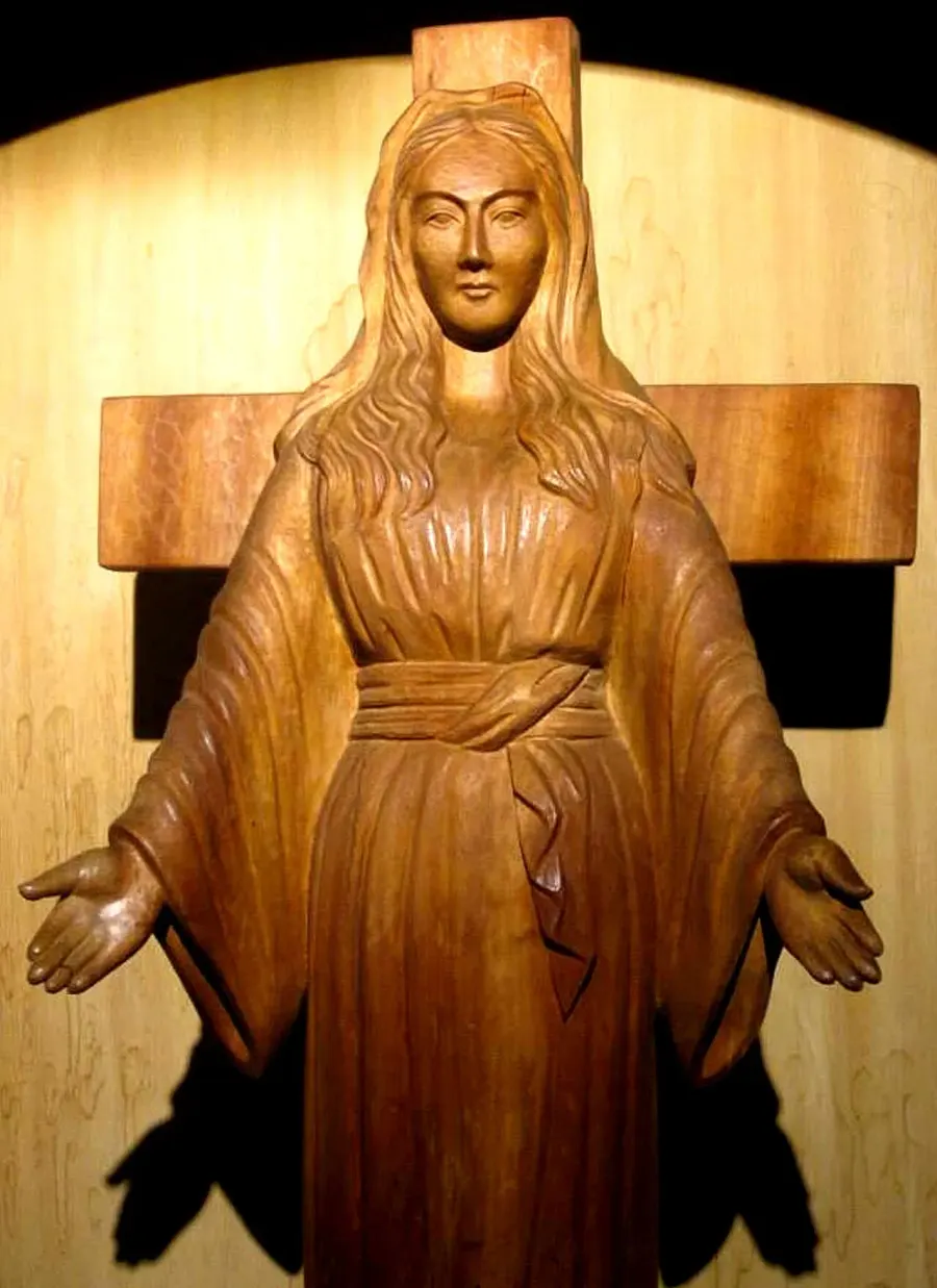 The Our Lady of Akita card